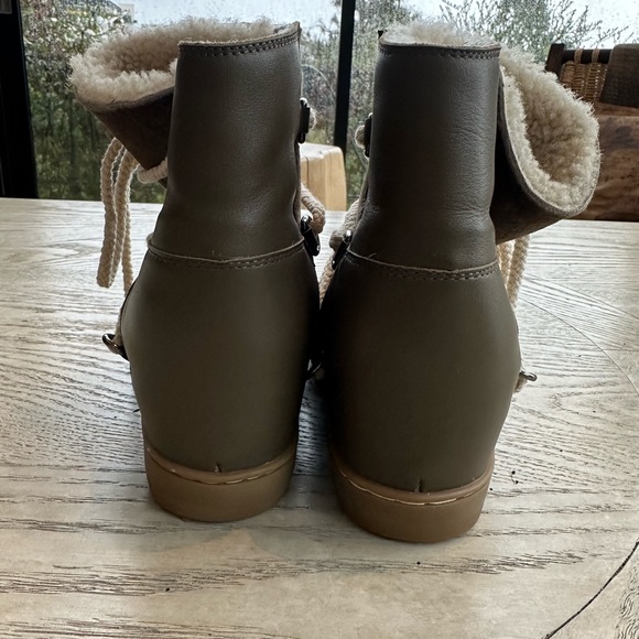 Brand New Unworn Isabel Marant Chocolate Brown Knowles Leather Snow Boots Sz 37 - Picture 6 of 6